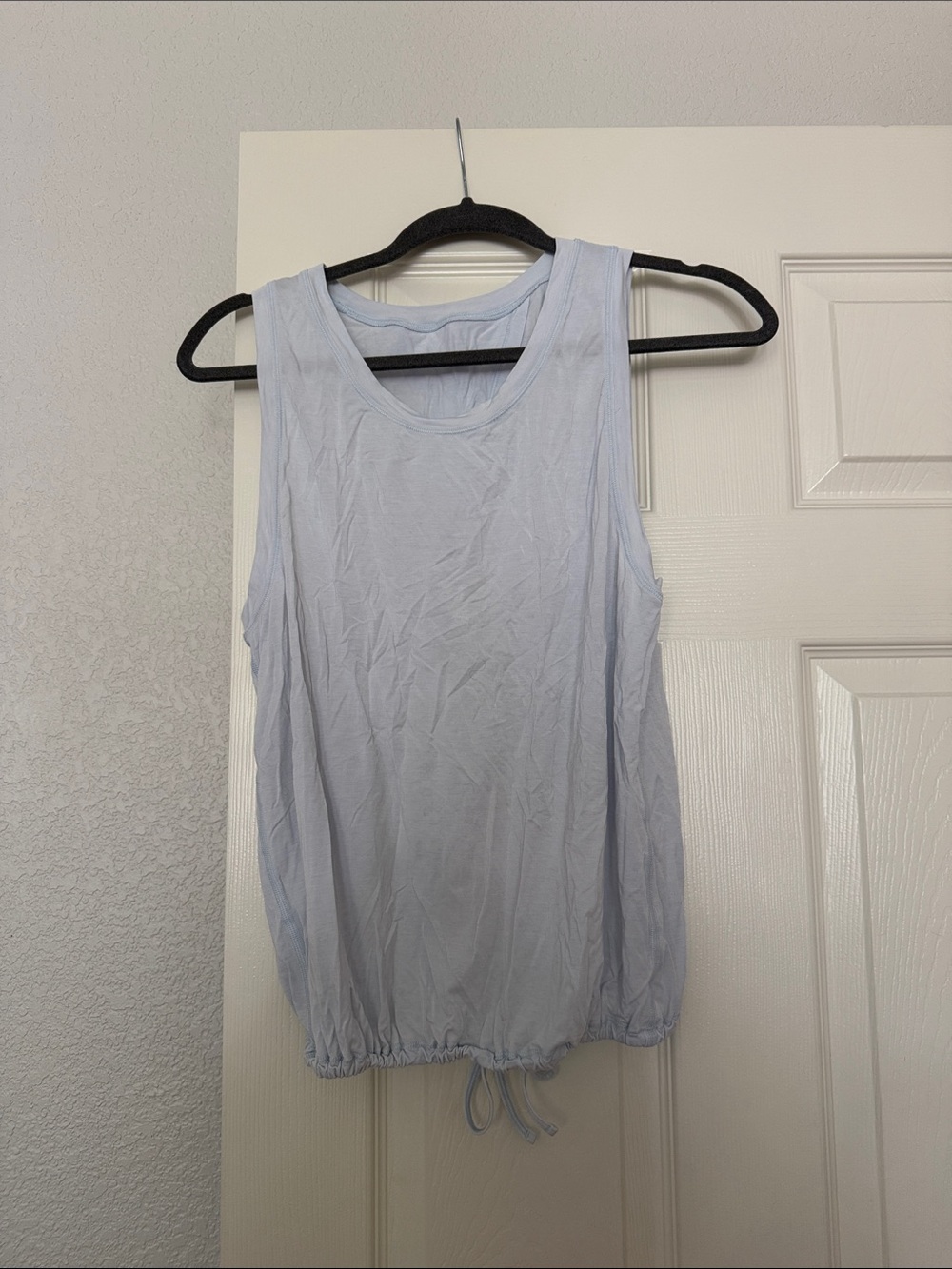 lululemon athletica Light Blue Drawstring Hem Tank
